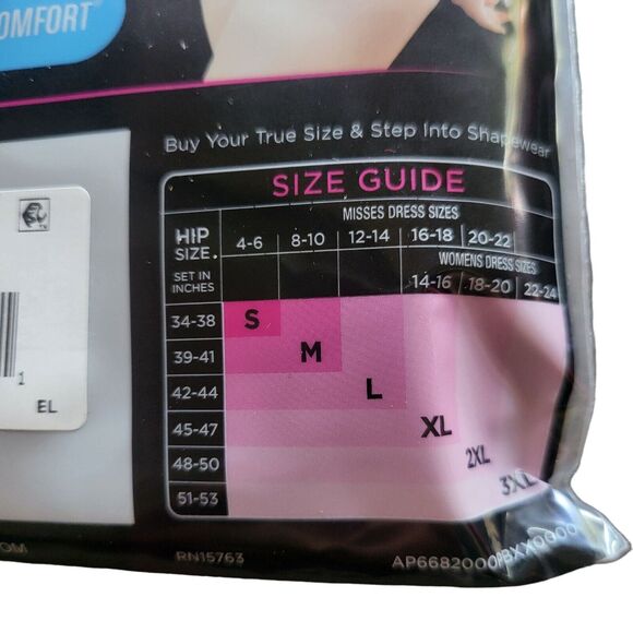 Maidenform Flexees Thong Underwear 3XL Womens Plus Size Shaping No Pinch 2 Pair - Picture 6 of 6